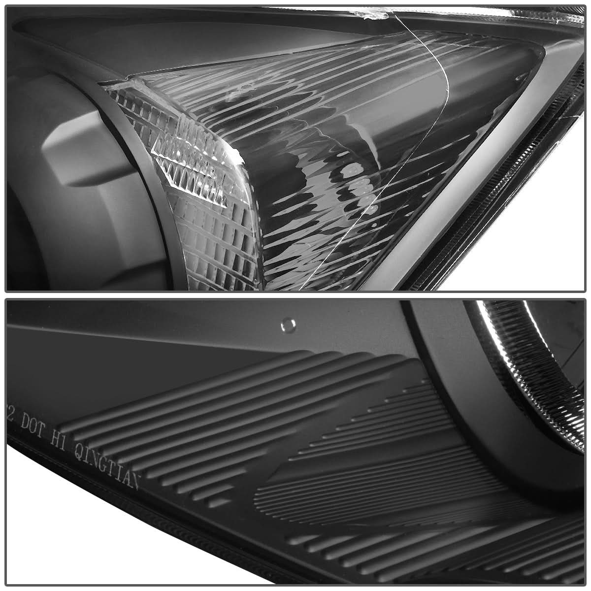 07-11 Honda CR-V Projector Headlights - Black Housing Clear Corner