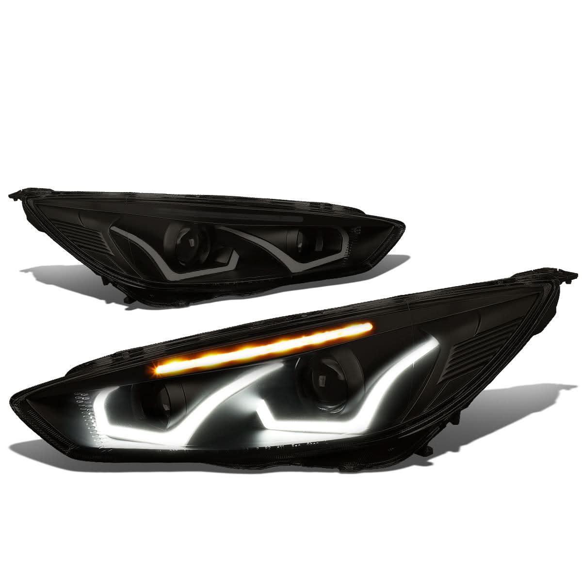 2015-2017 Ford Focus LED Dual Halo Projector Headlights