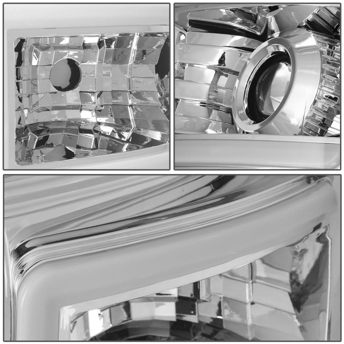 2011-2016 Ford F-250 F-350 F-450 F-550 LED Halo Projector Headlights