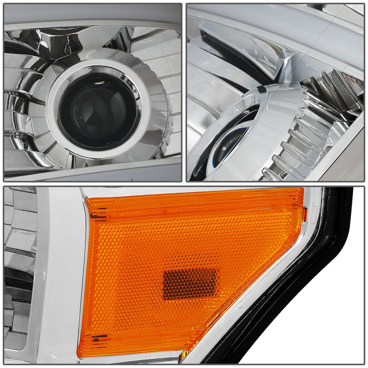 2011-2016 Ford F-250 F-350 F-450 F-550 LED Halo Projector Headlights