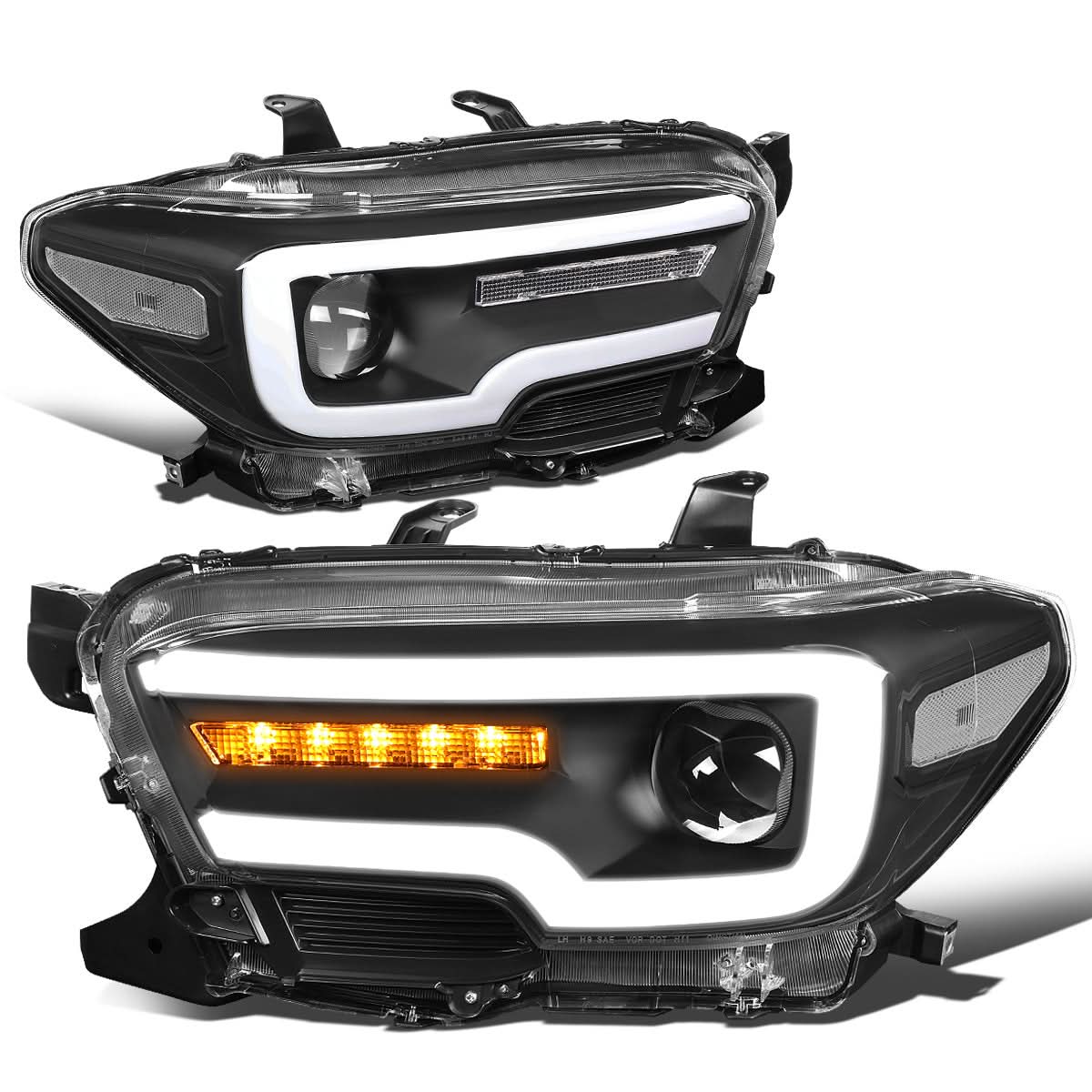 2016-2020 Toyota Tacoma Sequential LED DRL Projector Headlights