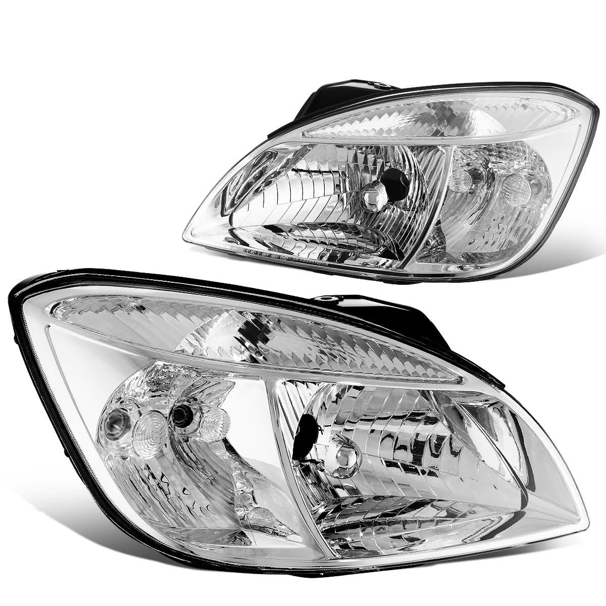 2006-2008 Kia Rio Chrome Housing Clear Corner Headlights