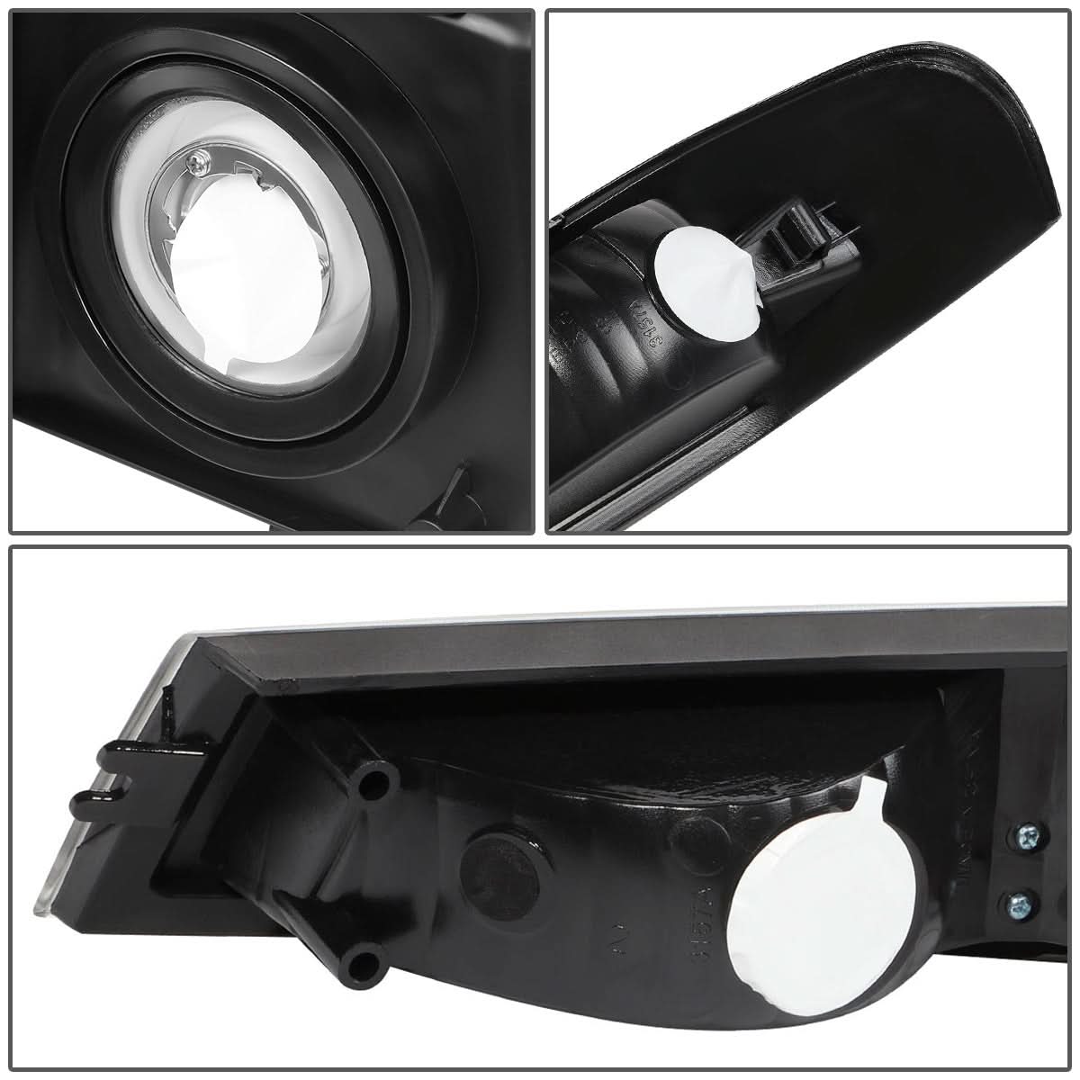 04-12 Chevrolet Colorado LED DRL Headlights - Black Housing