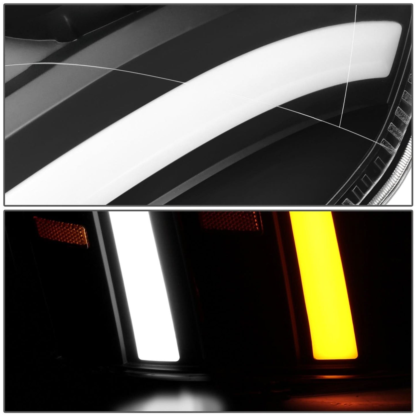 07-14 Cadillac Escalade Projector Black Housing Headlights