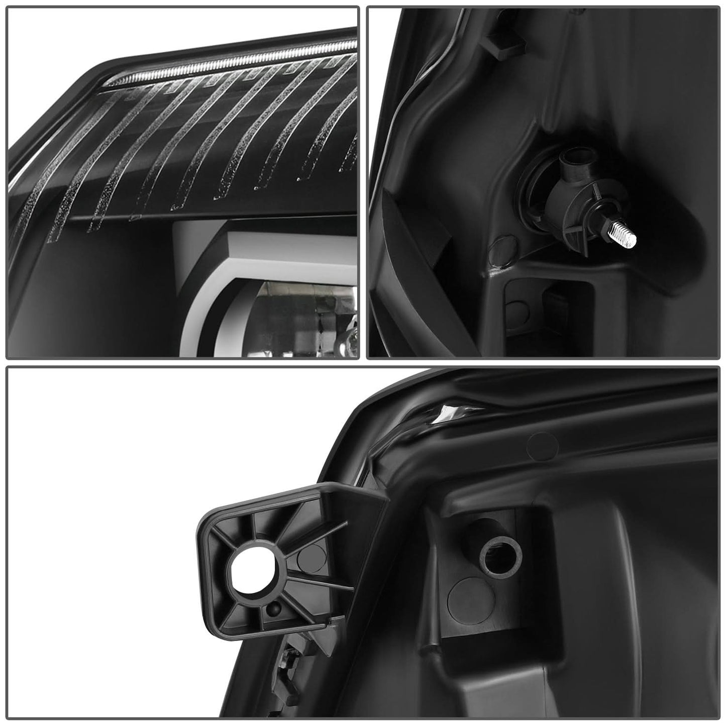 07-14 Cadillac Escalade Projector Black Housing Headlights