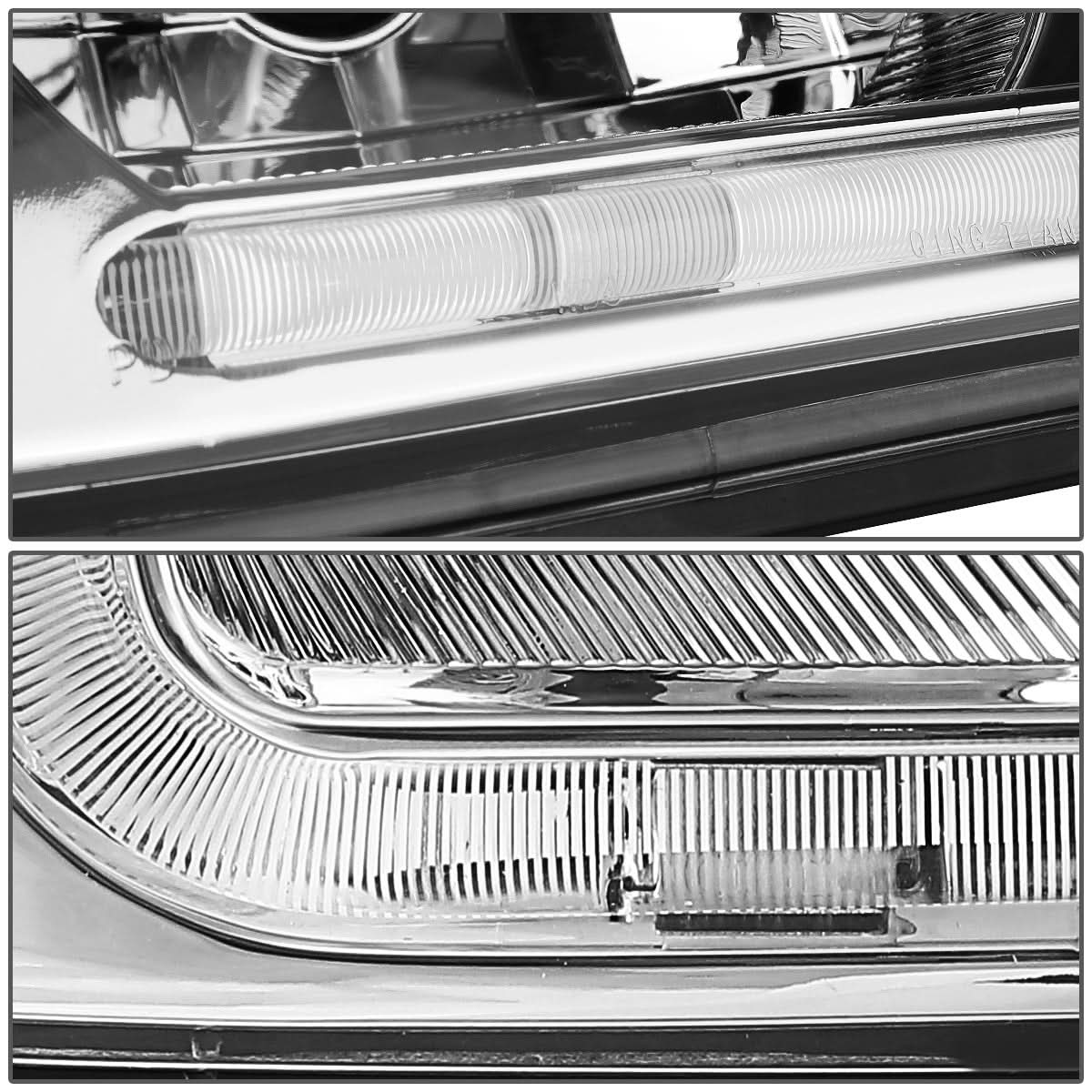 00-05 Chevrolet Impala LED DRL Headlights - Chrome Housing
