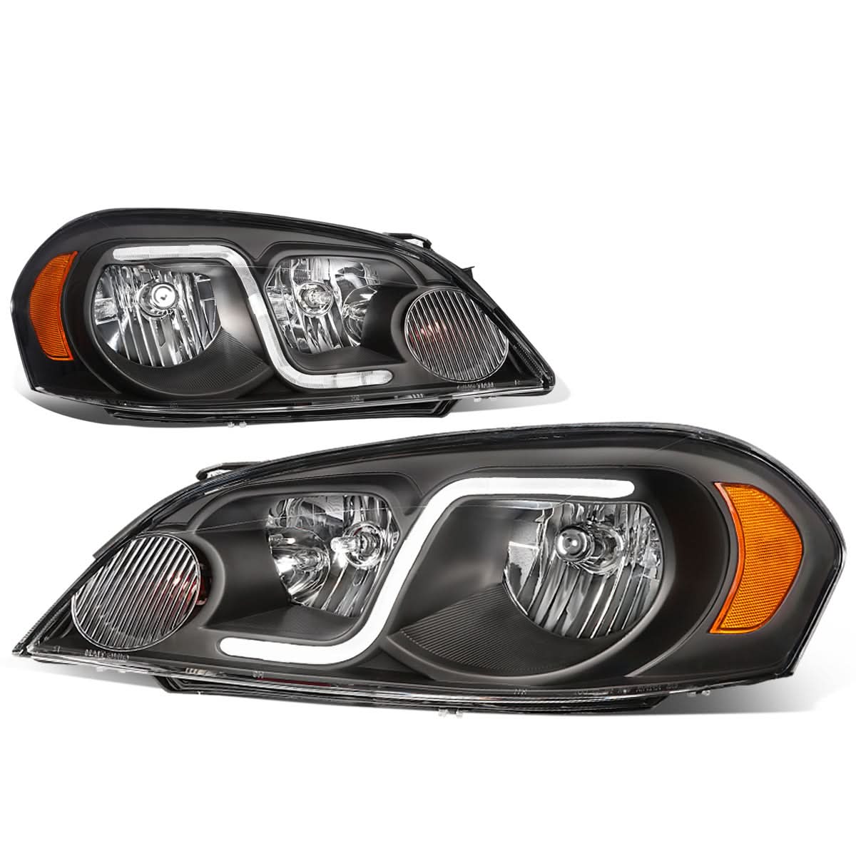 06-16 Chevrolet Impala/Monte Carlo LED DRL Headlights - Black