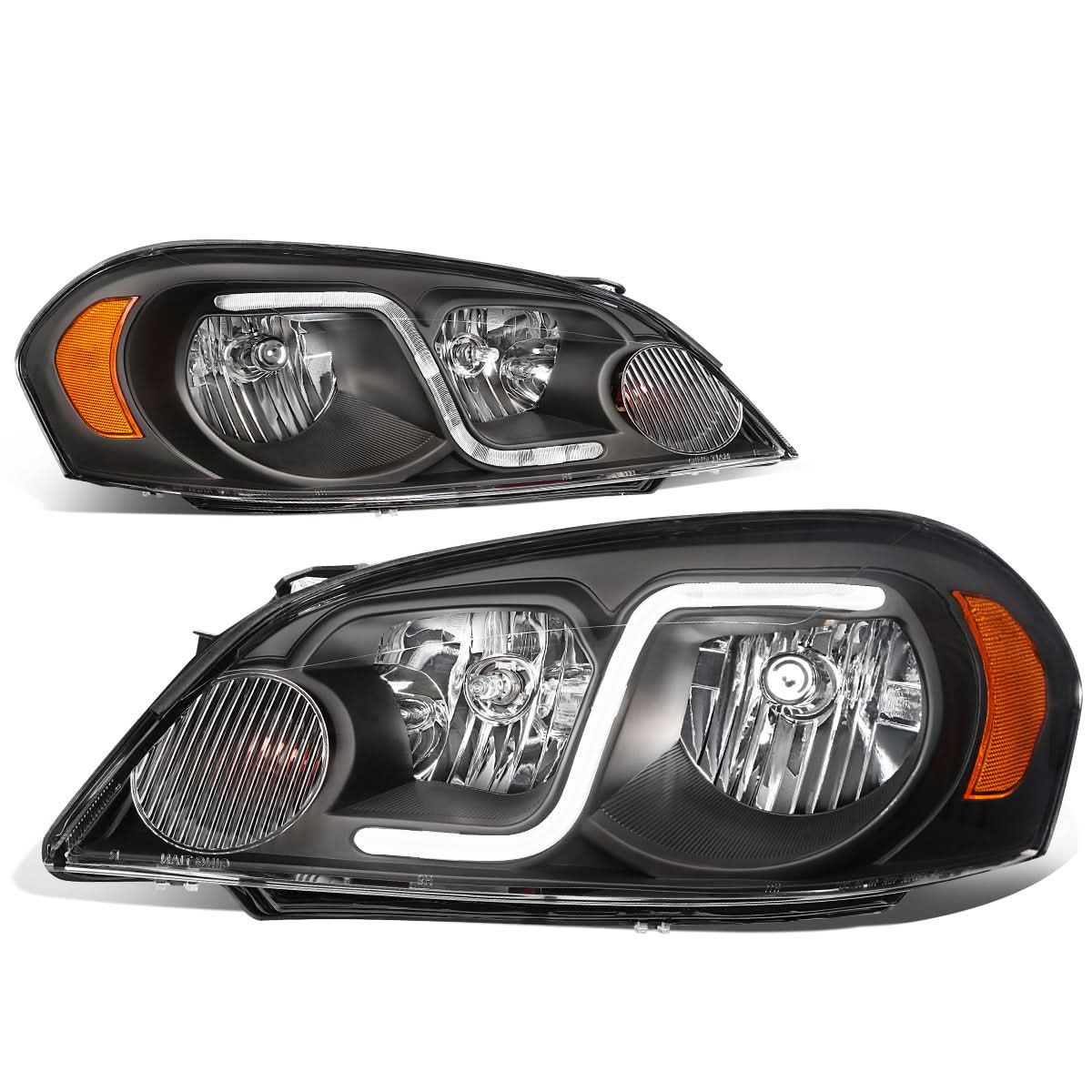 06-16 Chevrolet Impala/Monte Carlo LED DRL Headlights - Black