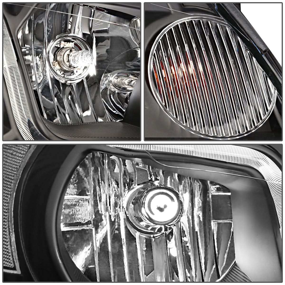 06-16 Chevrolet Impala/Monte Carlo LED DRL Headlights - Black/Clear