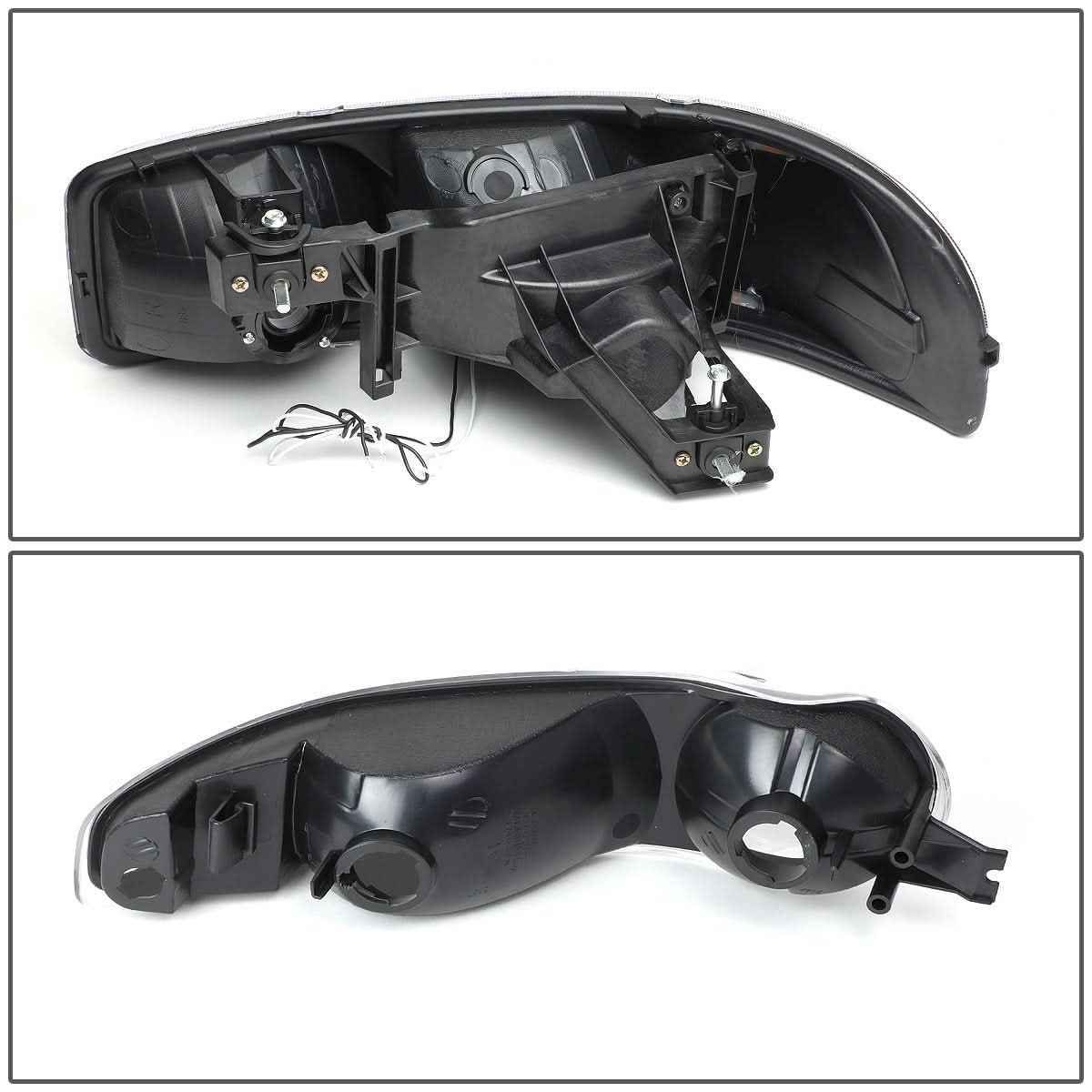 01-07 GMC Sierra/Yukon LED DRL Headlights 4PC Black Housing