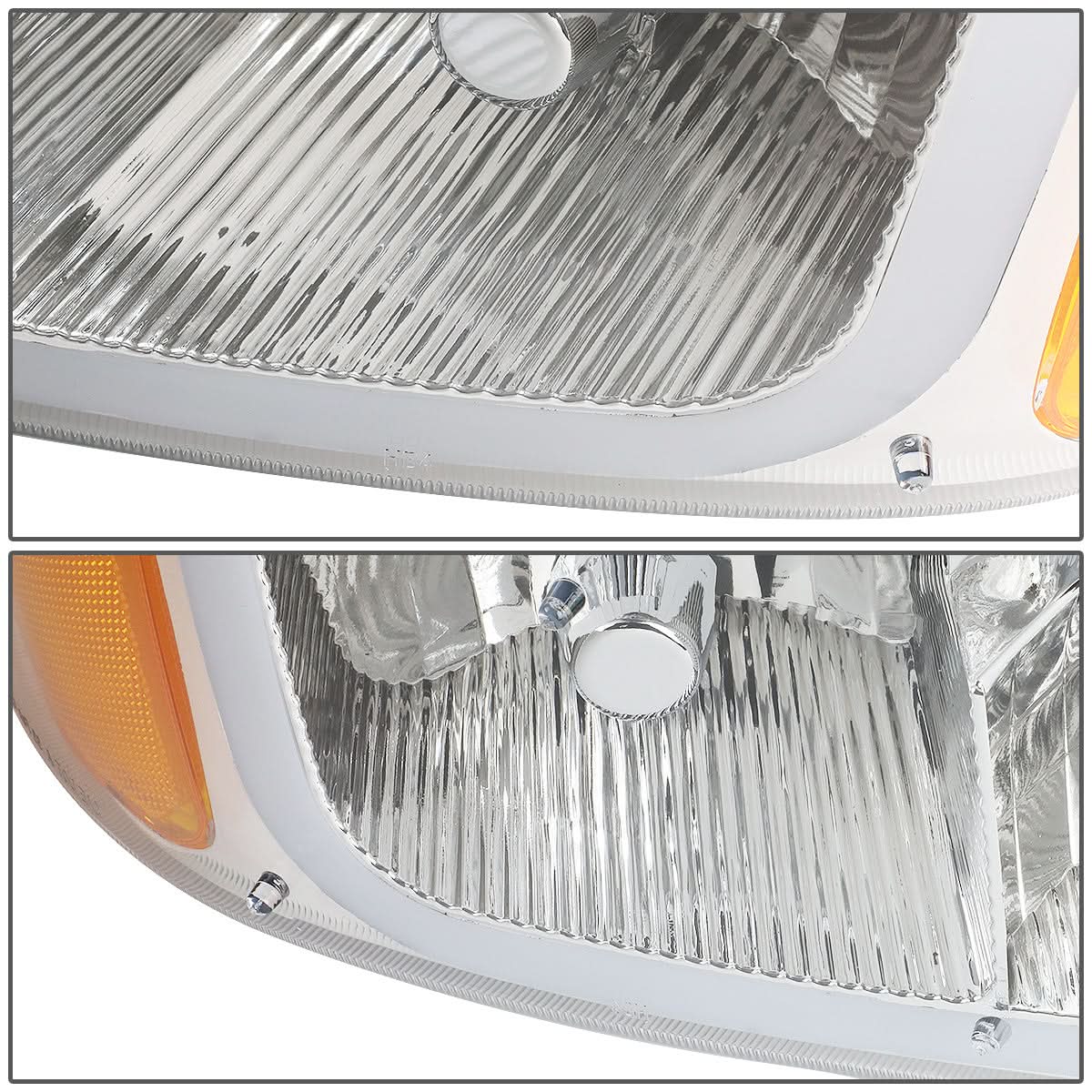 01-07 GMC Sierra/Yukon LED DRL Headlights 4PC Chrome Housing