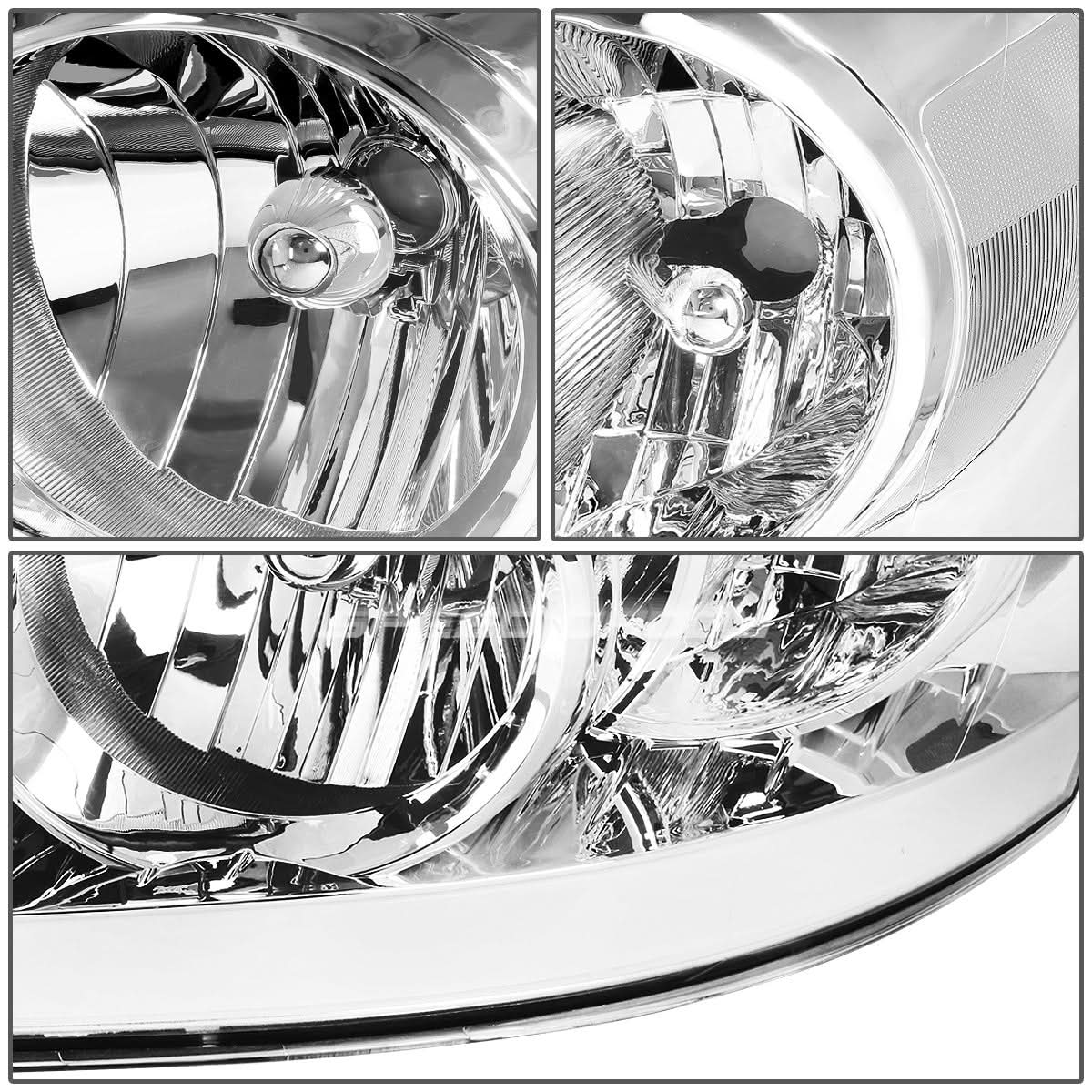 06-09 Dodge Ram LED DRL Chrome Headlights - Clear Corner H13