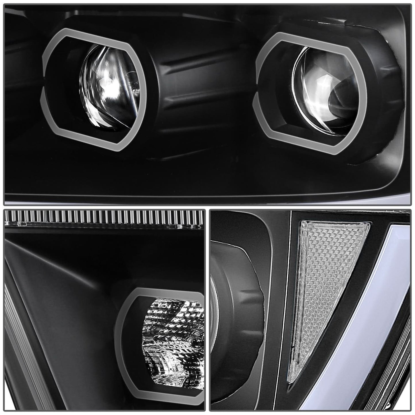 2019-2024 Ram 1500 OE Style Headlights - Black Housing Clear Corner