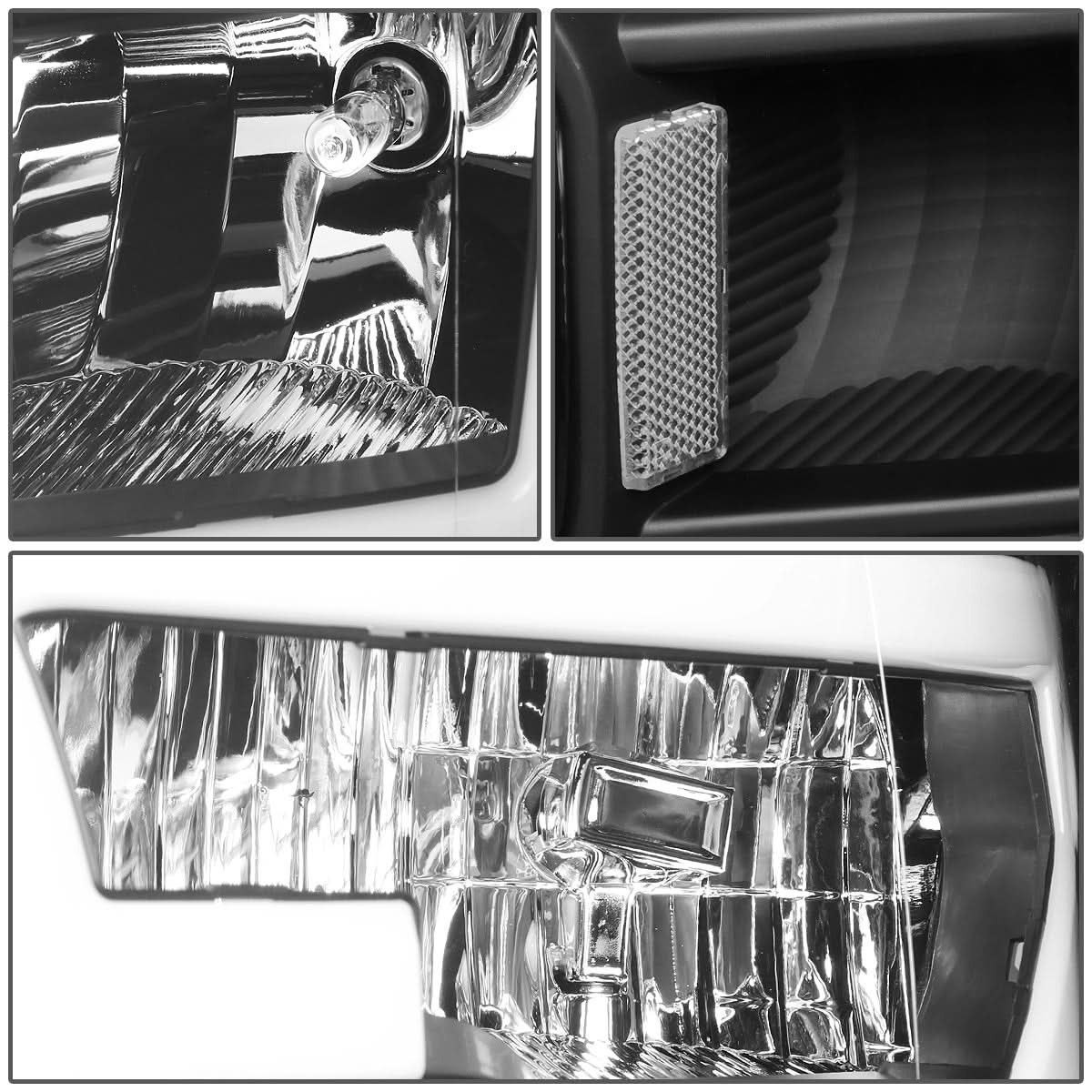 2015-2017 Ford F-150 LED DRL Black Housing Headlights