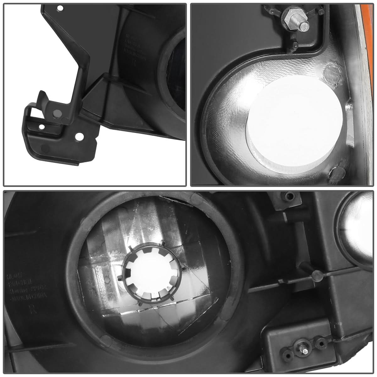 87-91 Ford Bronco F-150 F-250 F-350 LED DRL Chrome Headlights
