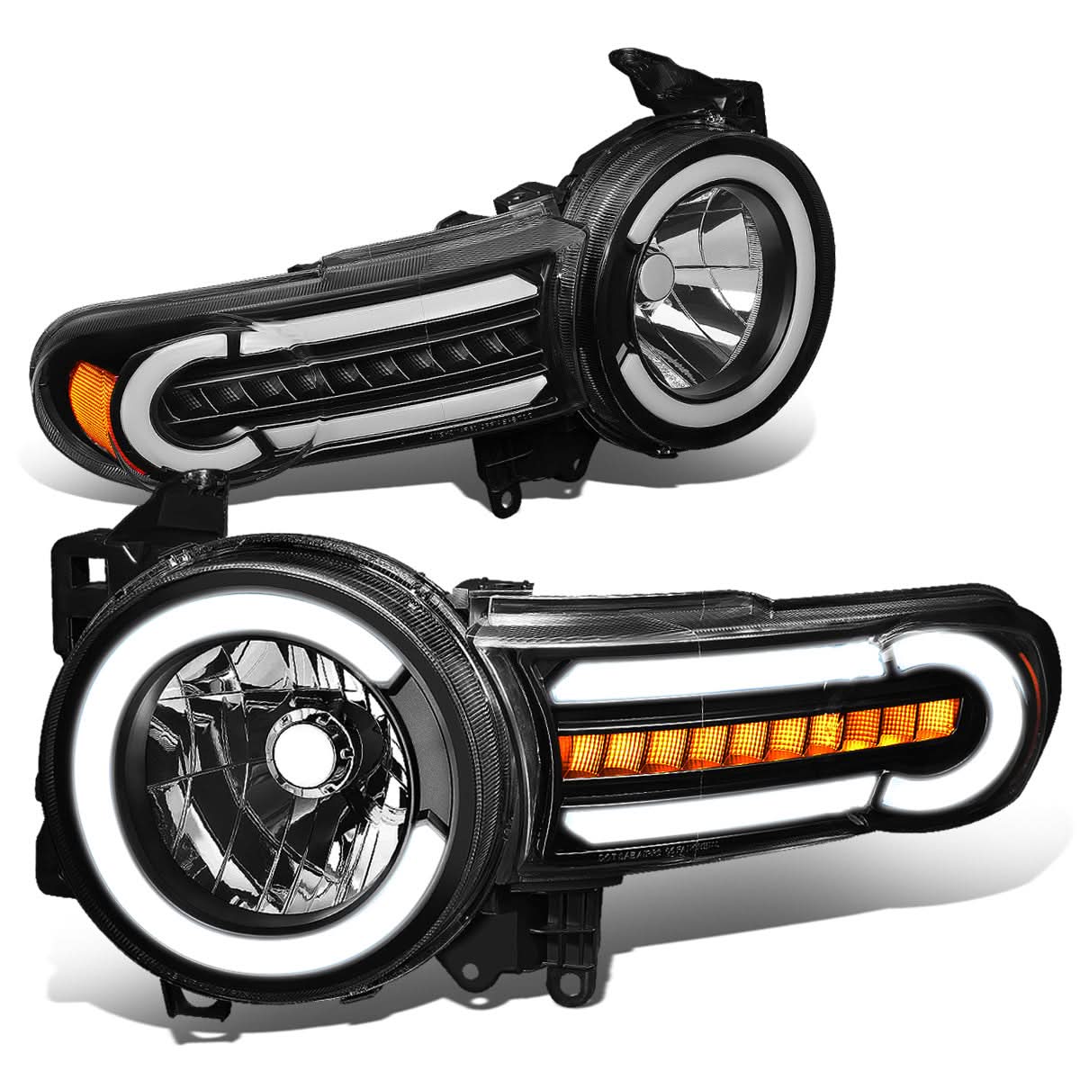 2007-2014 Toyota FJ Cruiser LED DRL Sequential Turn Signal Headlights