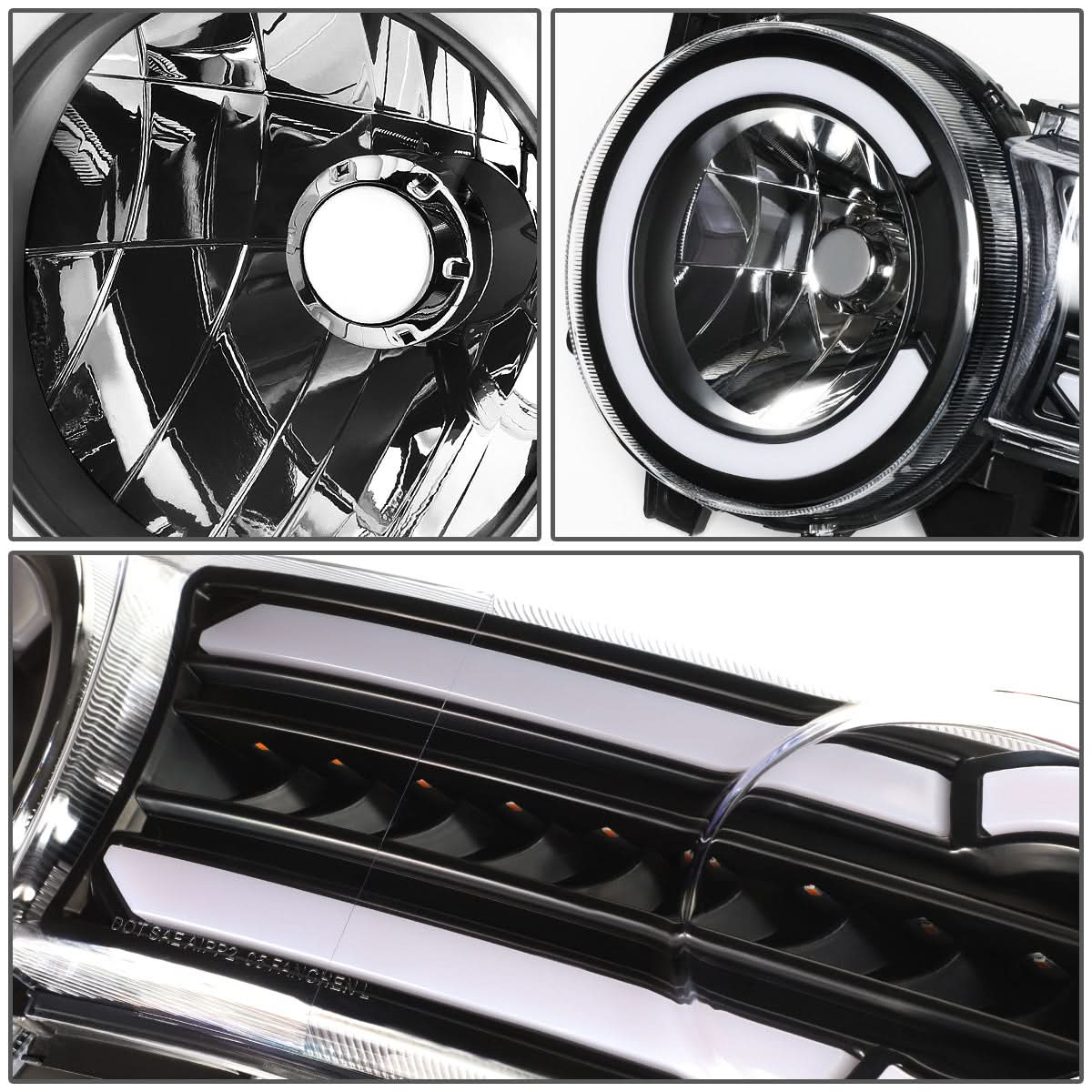 2007-2014 Toyota FJ Cruiser LED DRL Sequential Turn Signal Headlights