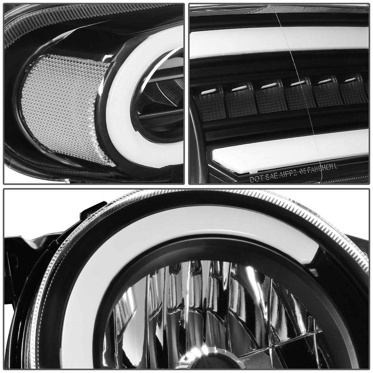 2007-2014 Toyota FJ Cruiser LED DRL Sequential Turn Signal Headlights