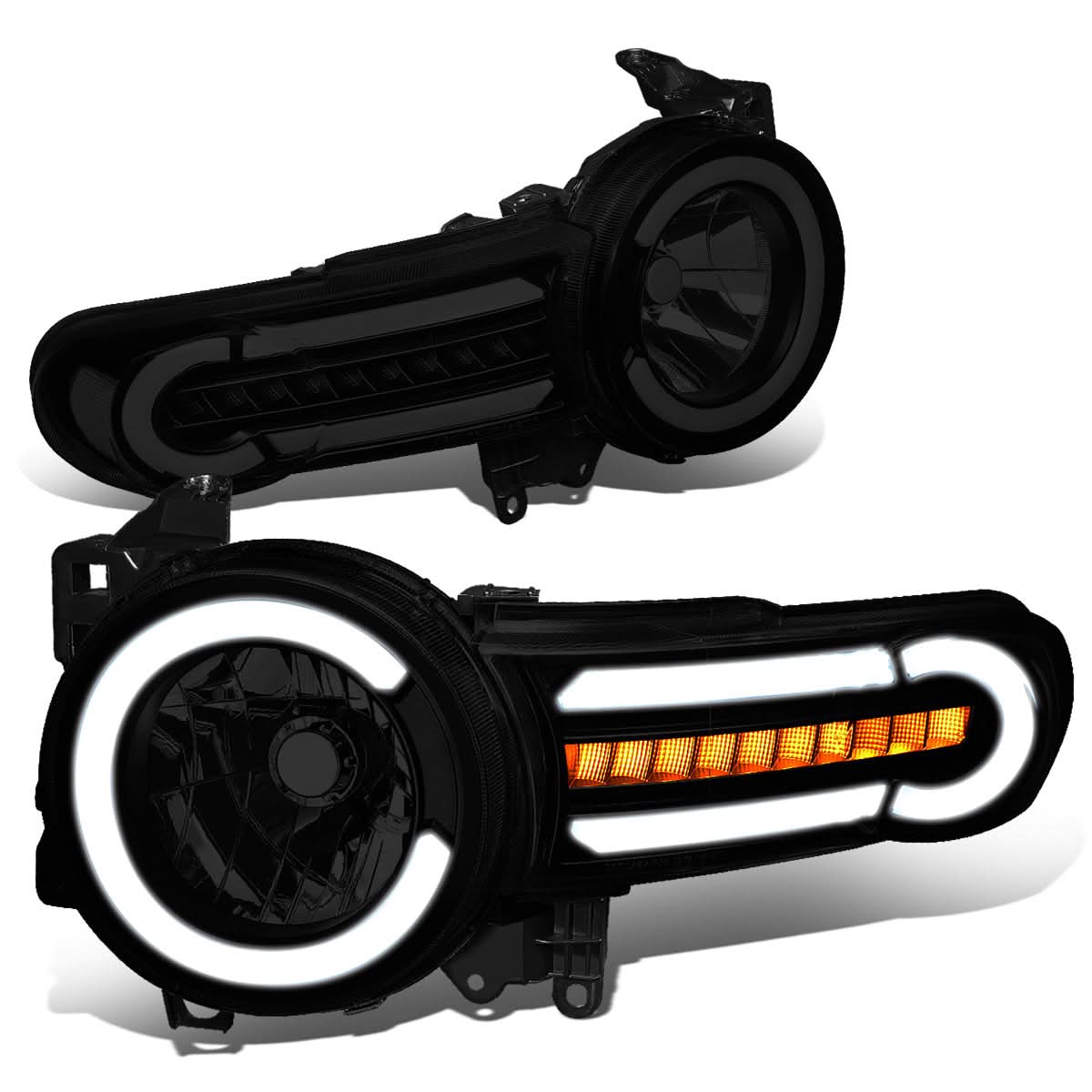 07-14 Toyota FJ Cruiser LED DRL Sequential Turn Signal Headlights