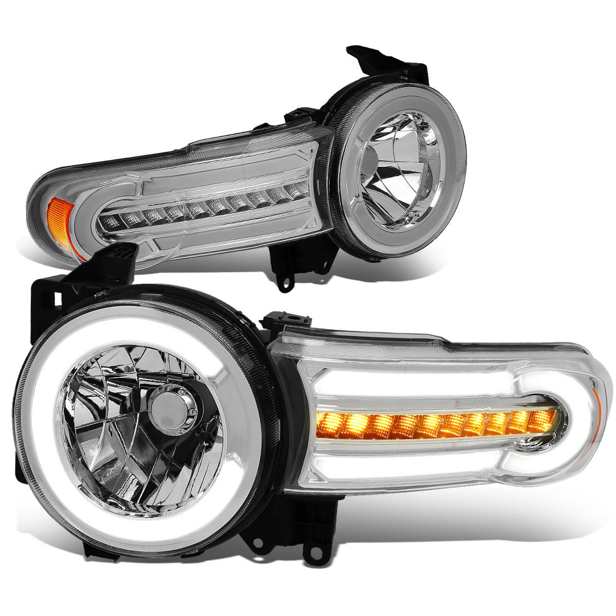 07-14 Toyota FJ Cruiser LED DRL Sequential Turn Signal Headlights