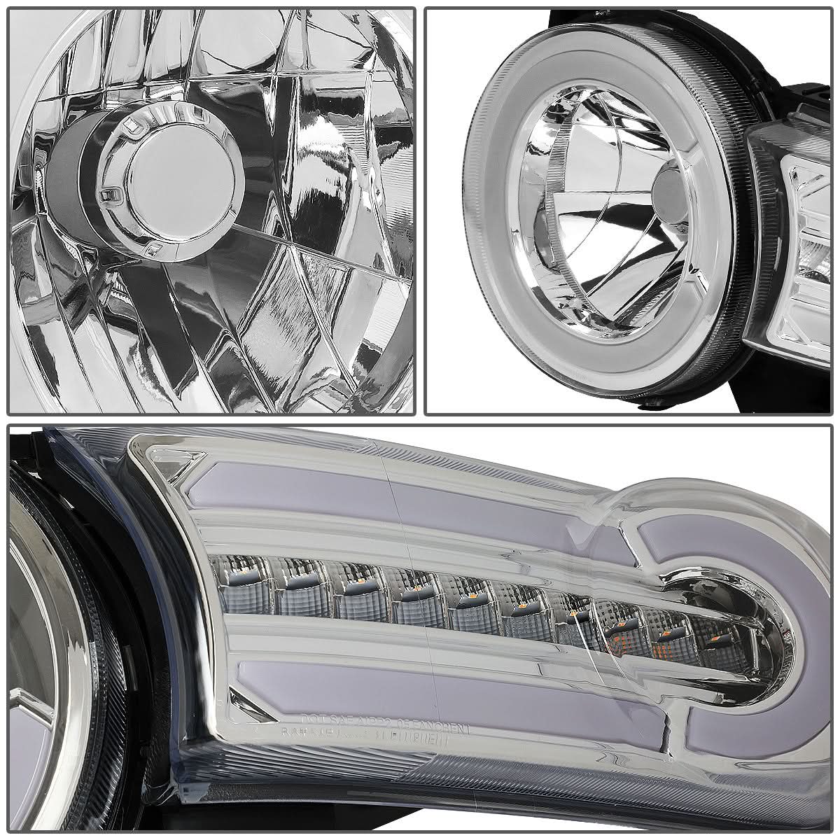 07-14 Toyota FJ Cruiser LED DRL Sequential Turn Signal Headlights