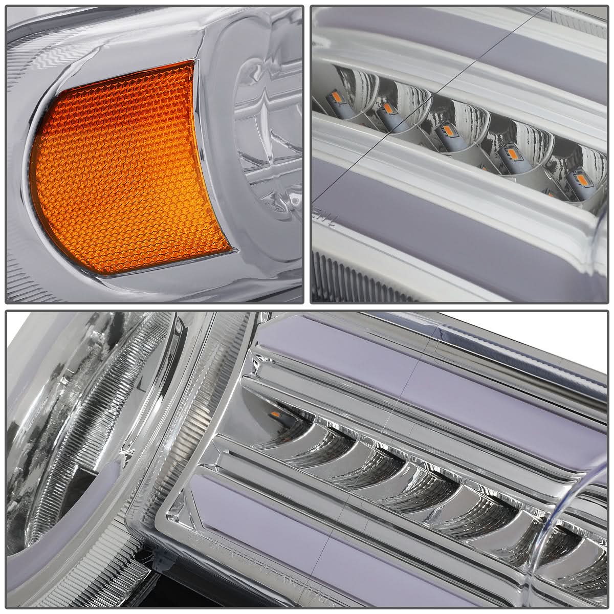 07-14 Toyota FJ Cruiser LED DRL Sequential Turn Signal Headlights