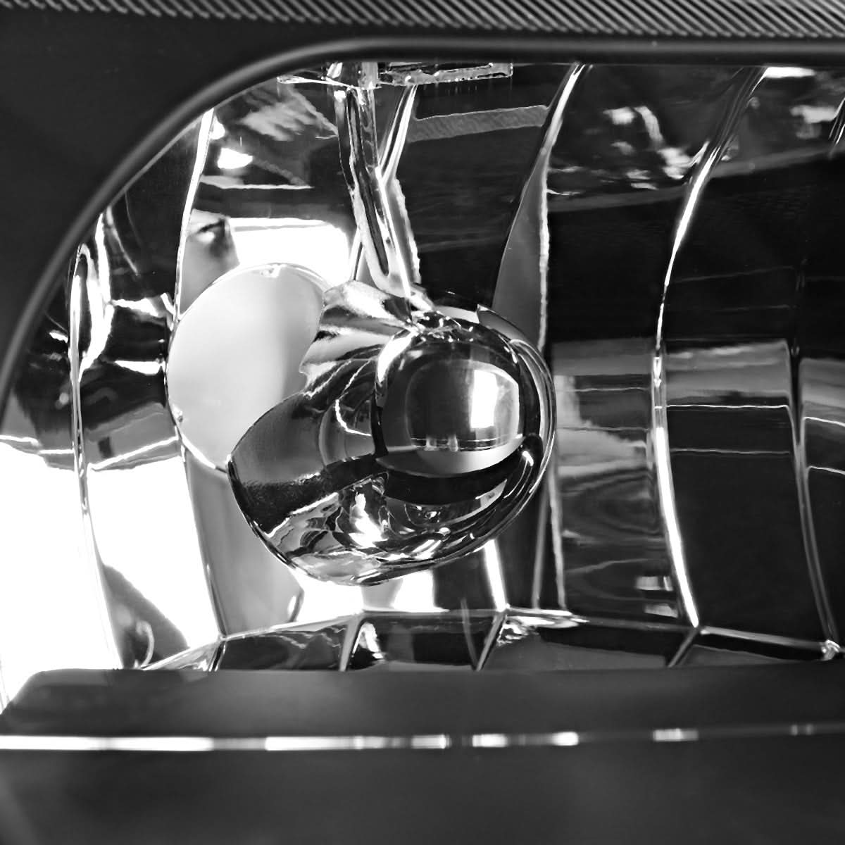 99-04 Ford Mustang LED DRL Headlights - Black Housing Clear Corner