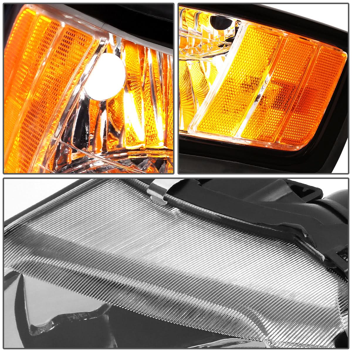99-04 Ford Mustang LED DRL Headlights Chrome Housing