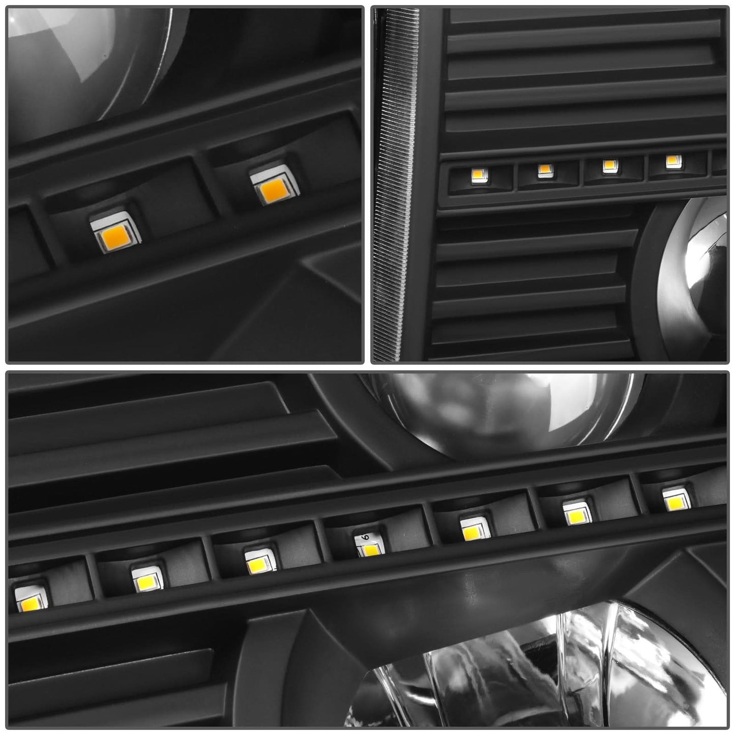 07-13 GMC Sierra 1500 / 07-14 Sierra 2500 3500 C-Bar LED DRL Headlights