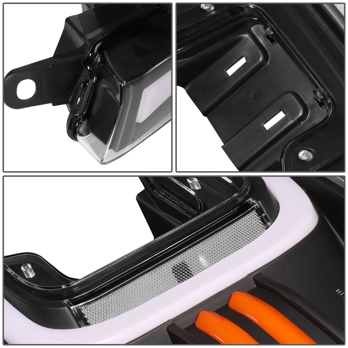 2018-2021 Ford F-150 C-Bar LED DRL Sequential Headlights Black