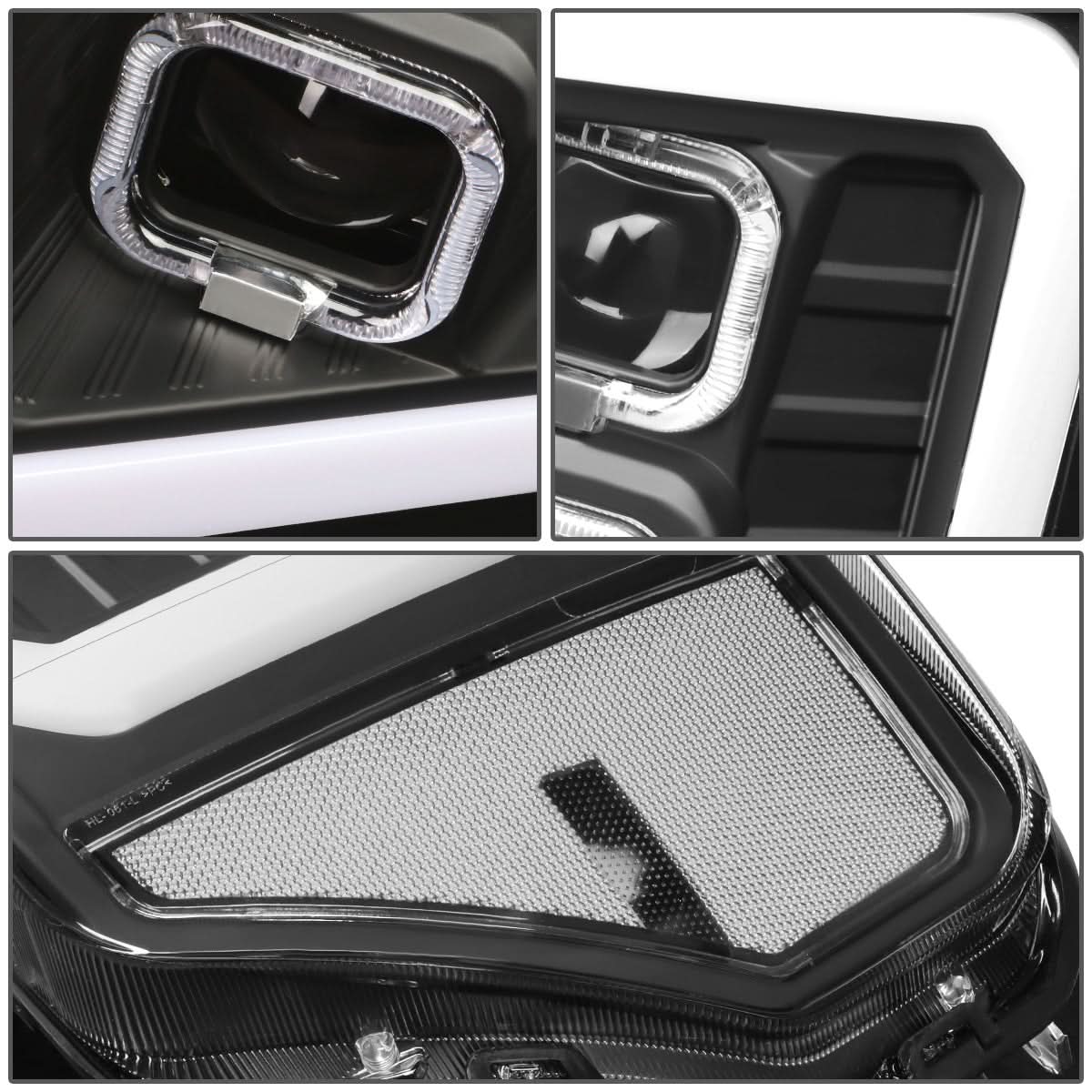 2009-2014 Ford F-150 Quad LED DRL Halo Ring Projector Headlights