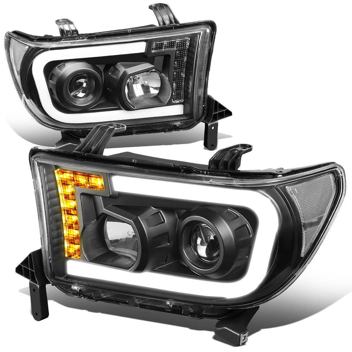 08-17 Toyota Sequoia / 07-13 Tundra LED DRL Projector Headlights