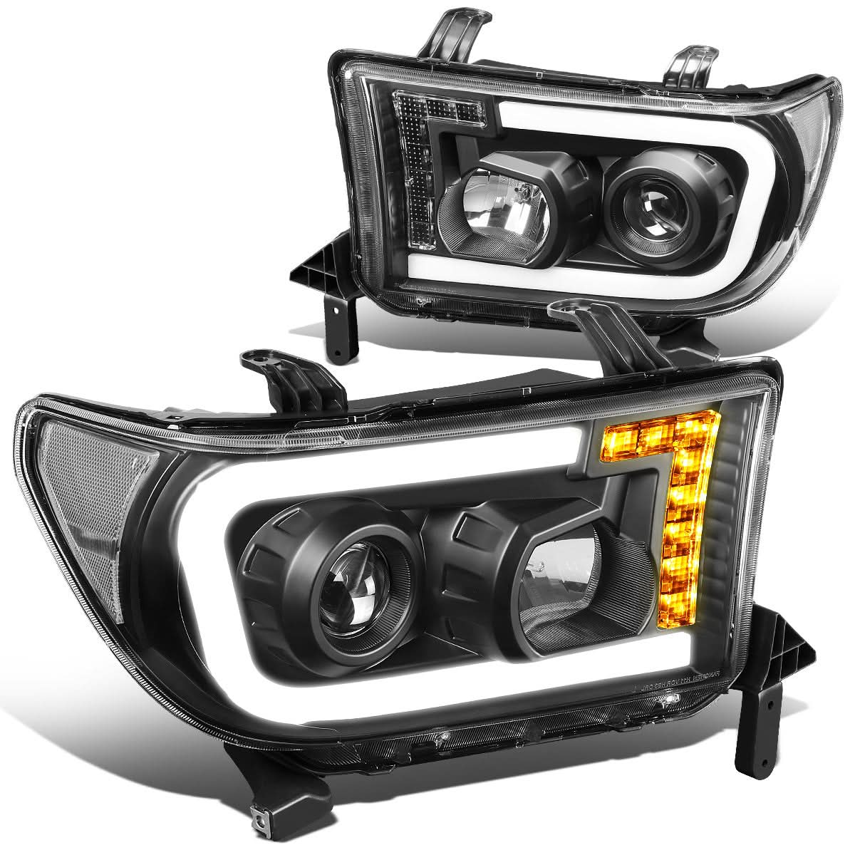 08-17 Toyota Sequoia / 07-13 Tundra LED DRL Projector Headlights