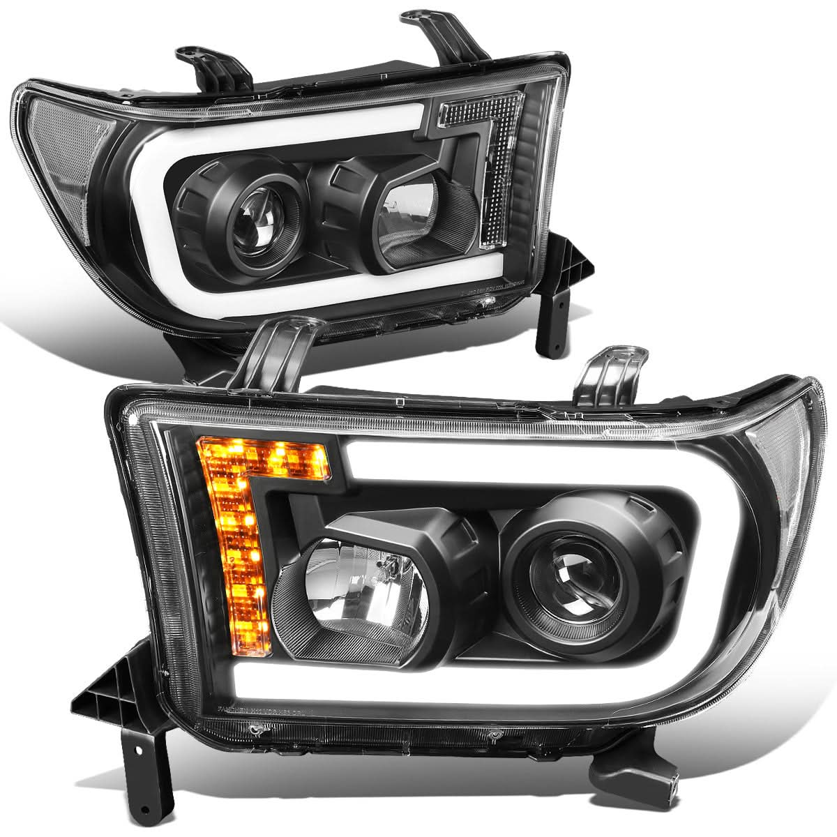 08-17 Toyota Sequoia / 07-13 Tundra LED DRL Projector Headlights
