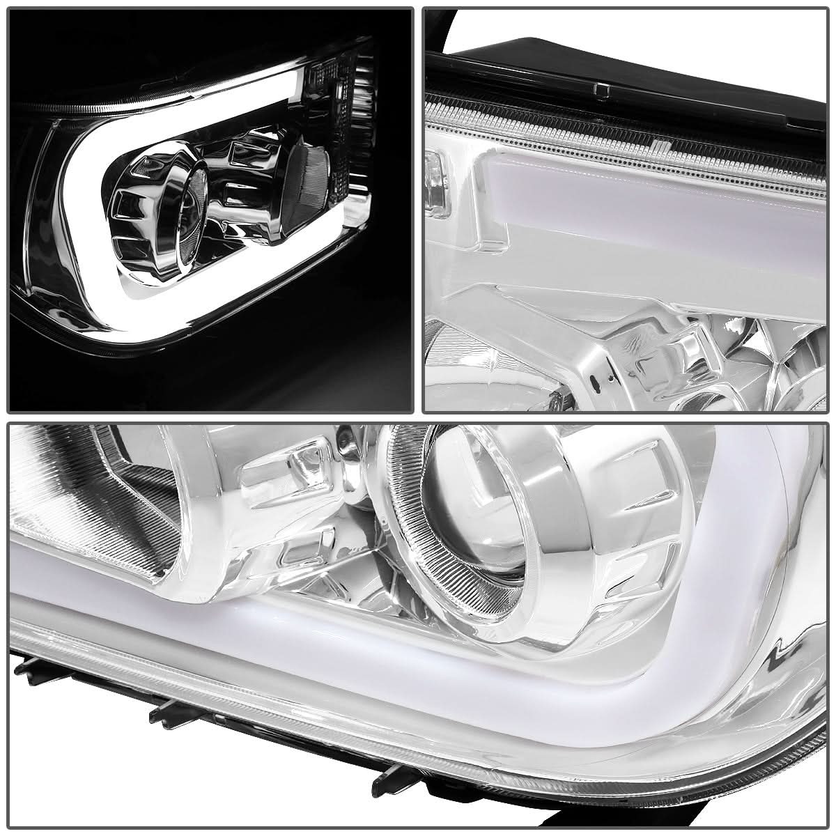 08-17 Toyota Sequoia / 07-13 Tundra LED DRL Projector Headlights