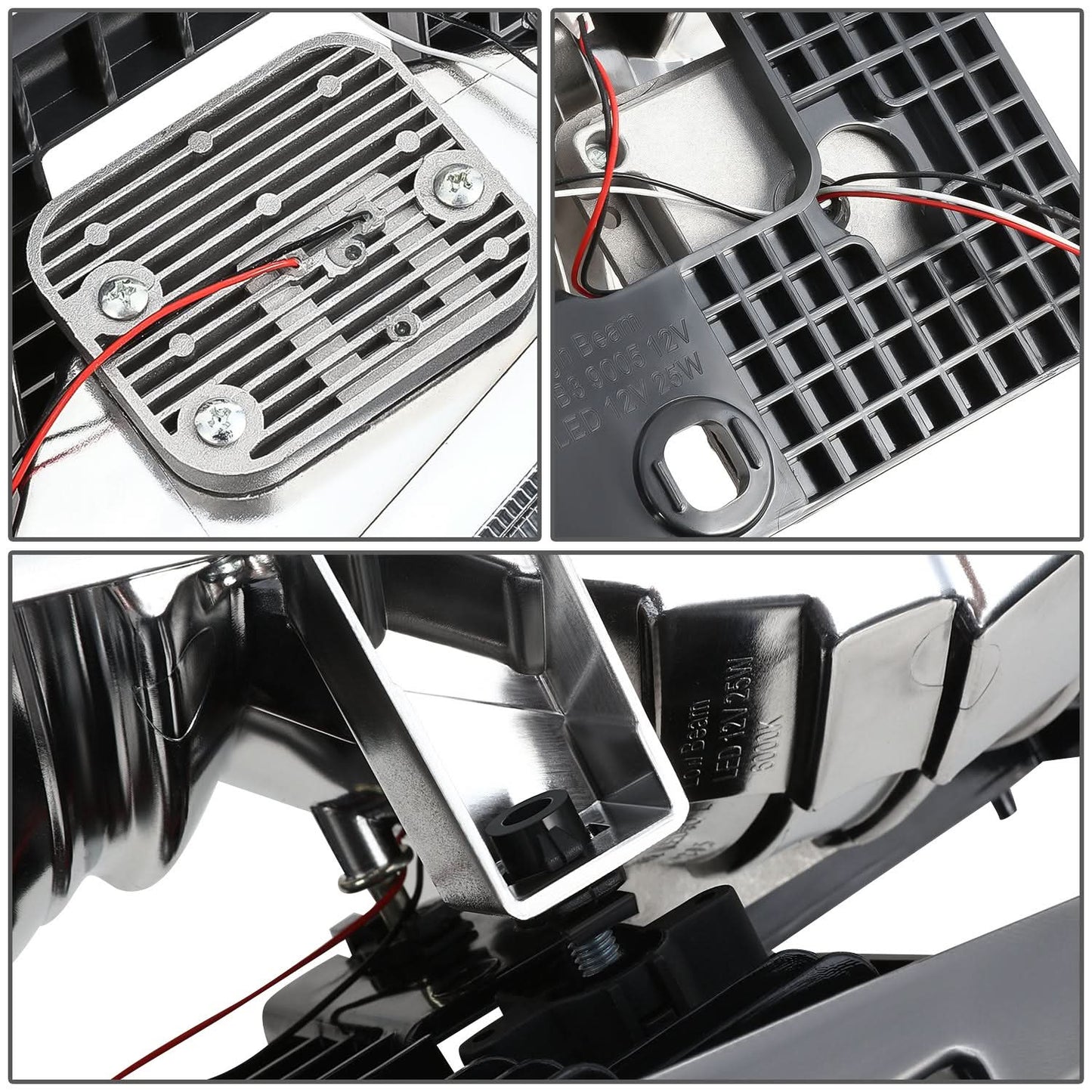 94-00 GMC C/K Series Yukon Suburban Clear LED Bar Headlights