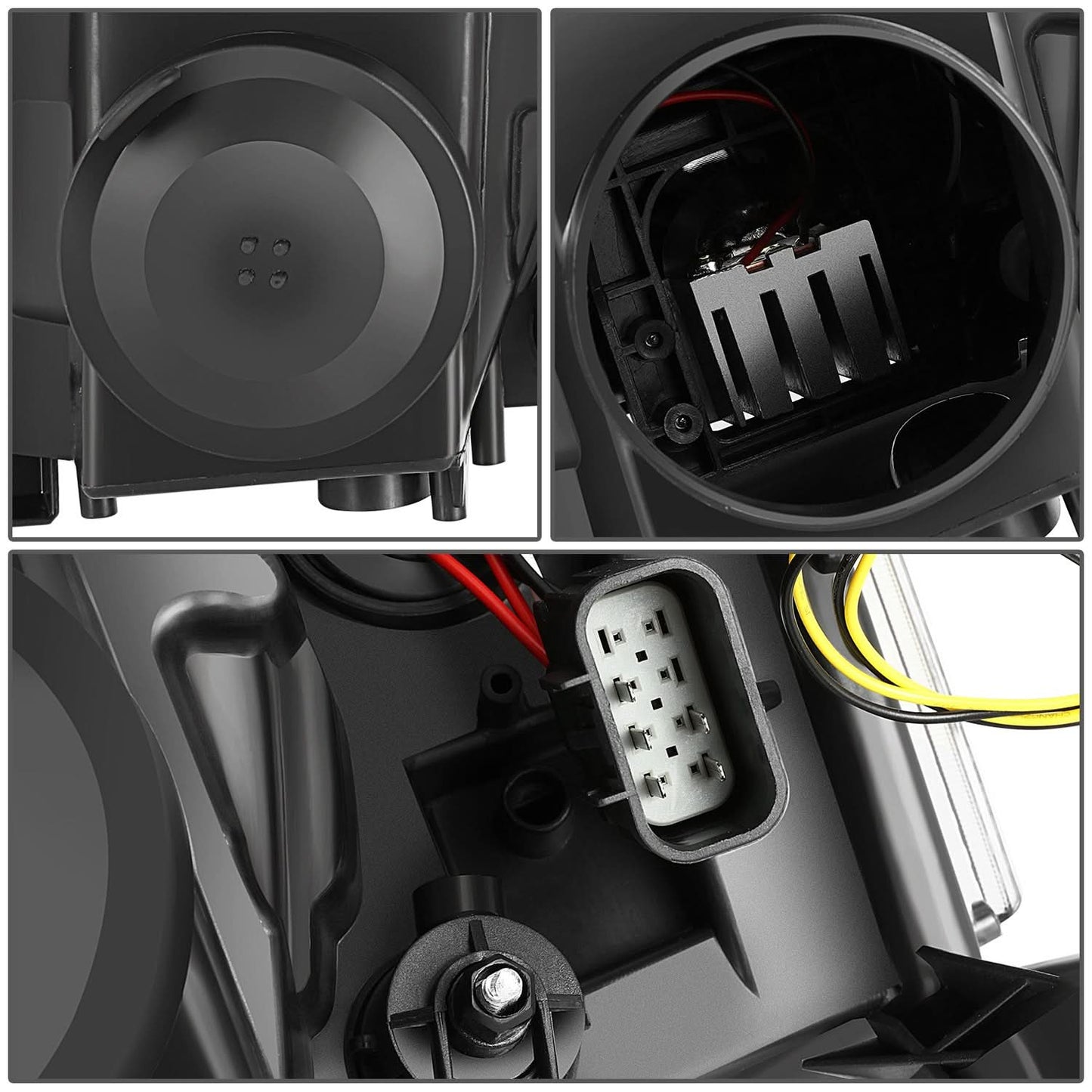 07-14 Cadillac Escalade Quad Projector LED Switchback Headlights