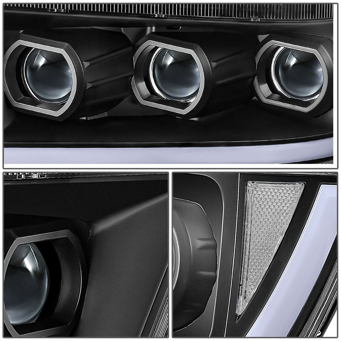 2019-2024 RAM 1500 OE Style Headlights - Black Housing Clear Corner