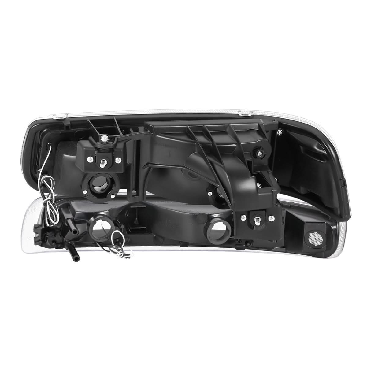 99-06 Chevrolet Silverado Tahoe Suburban LED DRL Dual C-Bar Headlights