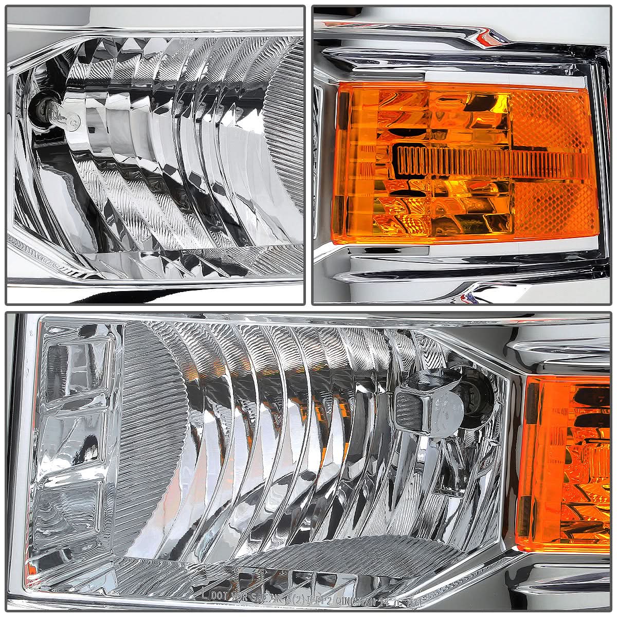 2014-2015 Chevrolet Silverado LED DRL Chrome Headlights