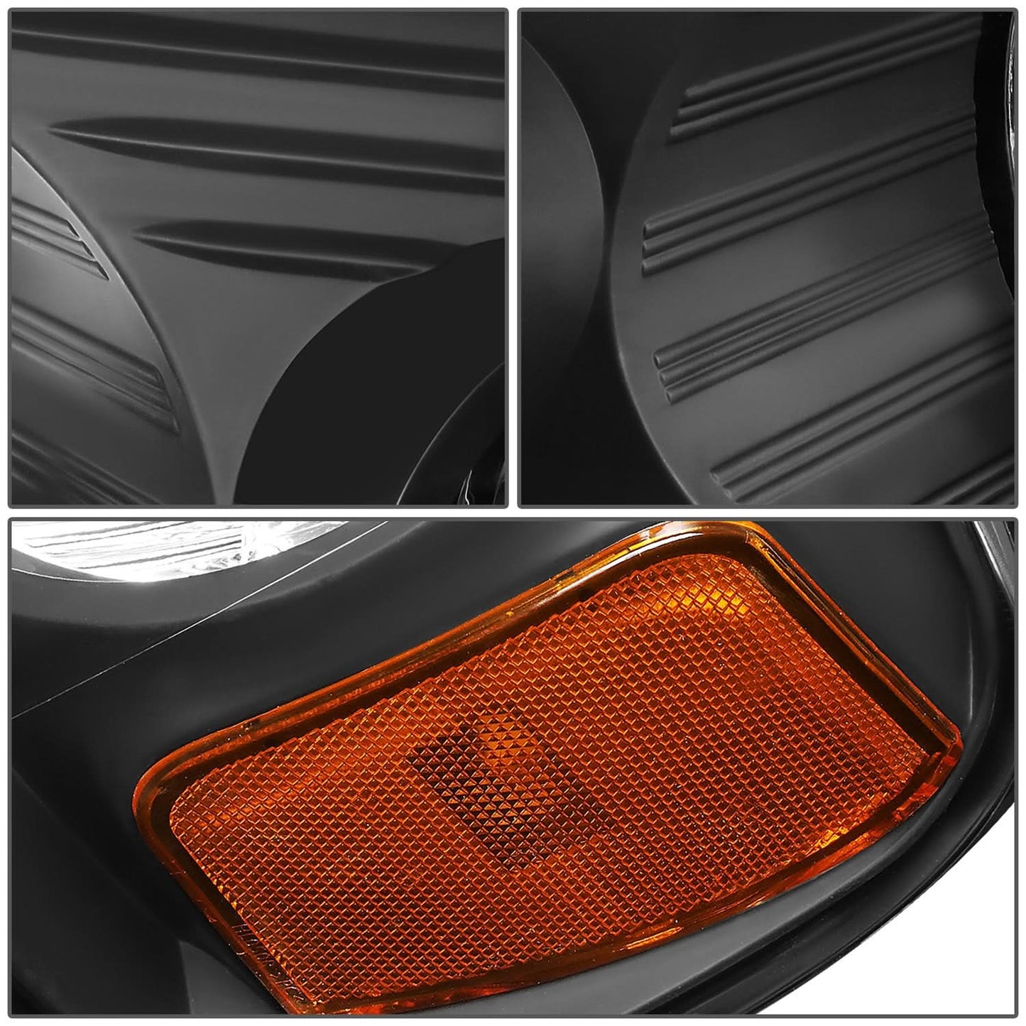 04-08 Ford F-150 / 06-08 Lincoln Mark LT LED DRL Headlights - Black