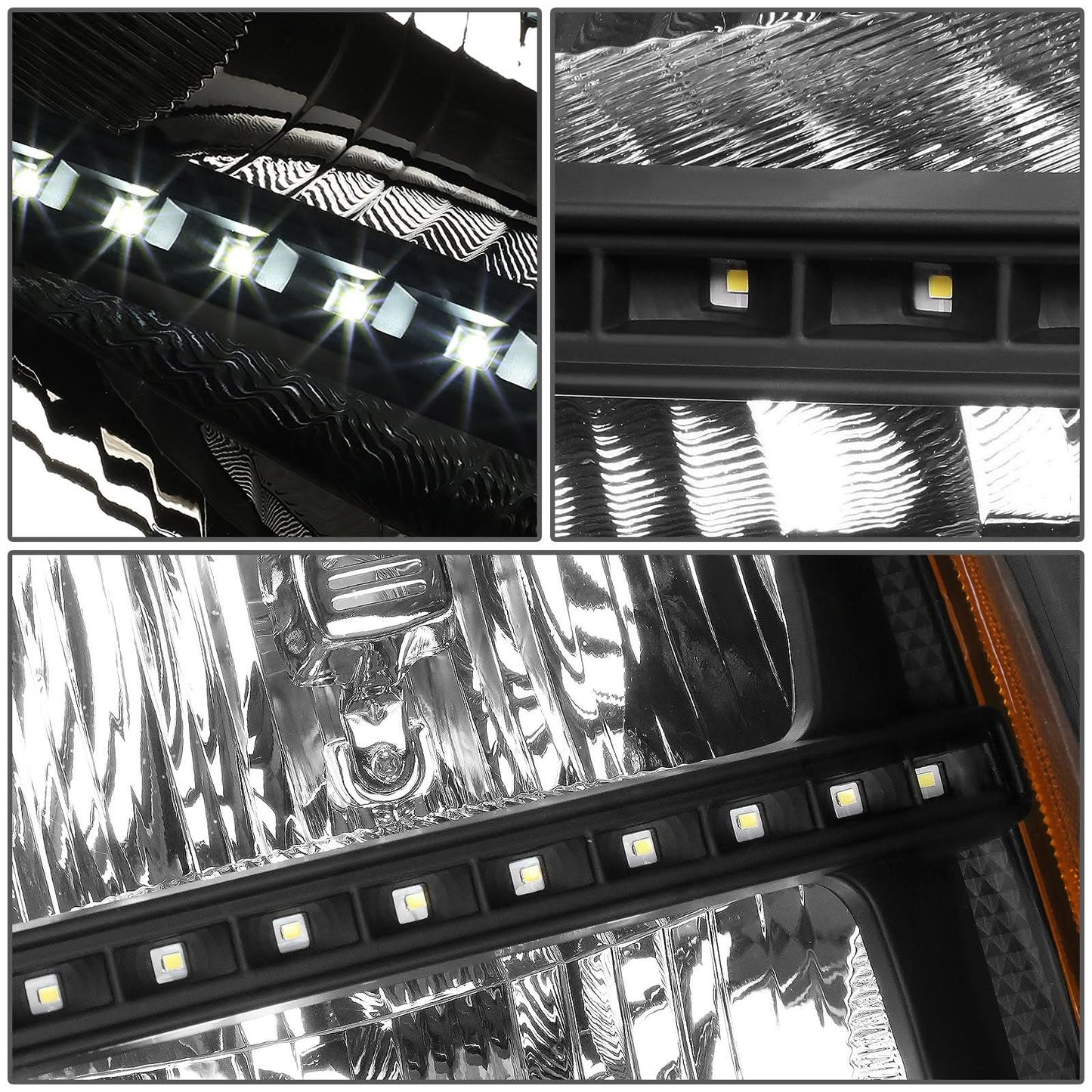 07-13 GMC Sierra 1500 / 07-14 Sierra 2500 3500 LED DRL Headlights