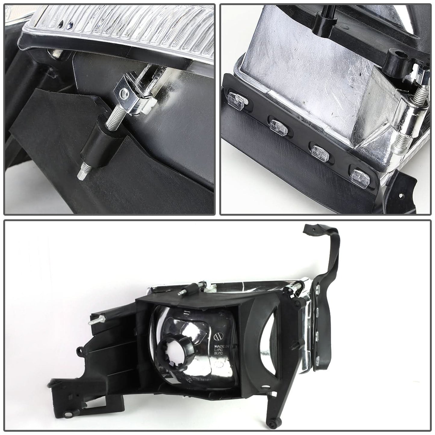 94-02 Dodge Ram OEM Style Chrome Housing Headlights - 2PC