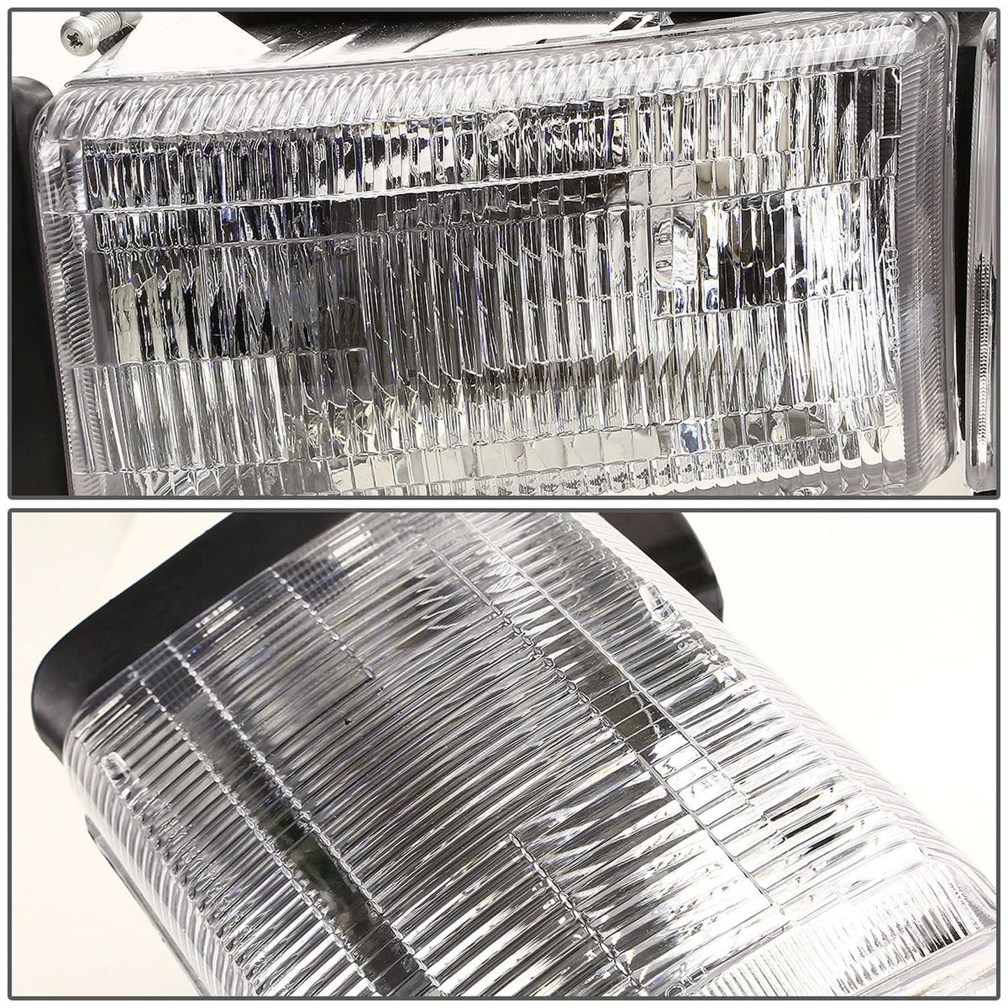 94-02 Dodge Ram OEM Style Headlights Chrome Housing 4PC Kit