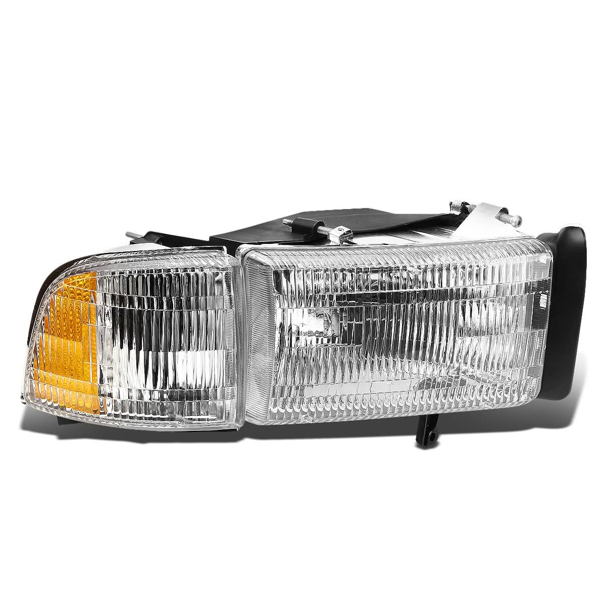 94-02 Dodge Ram OEM Style Right Headlight - Chrome Housing