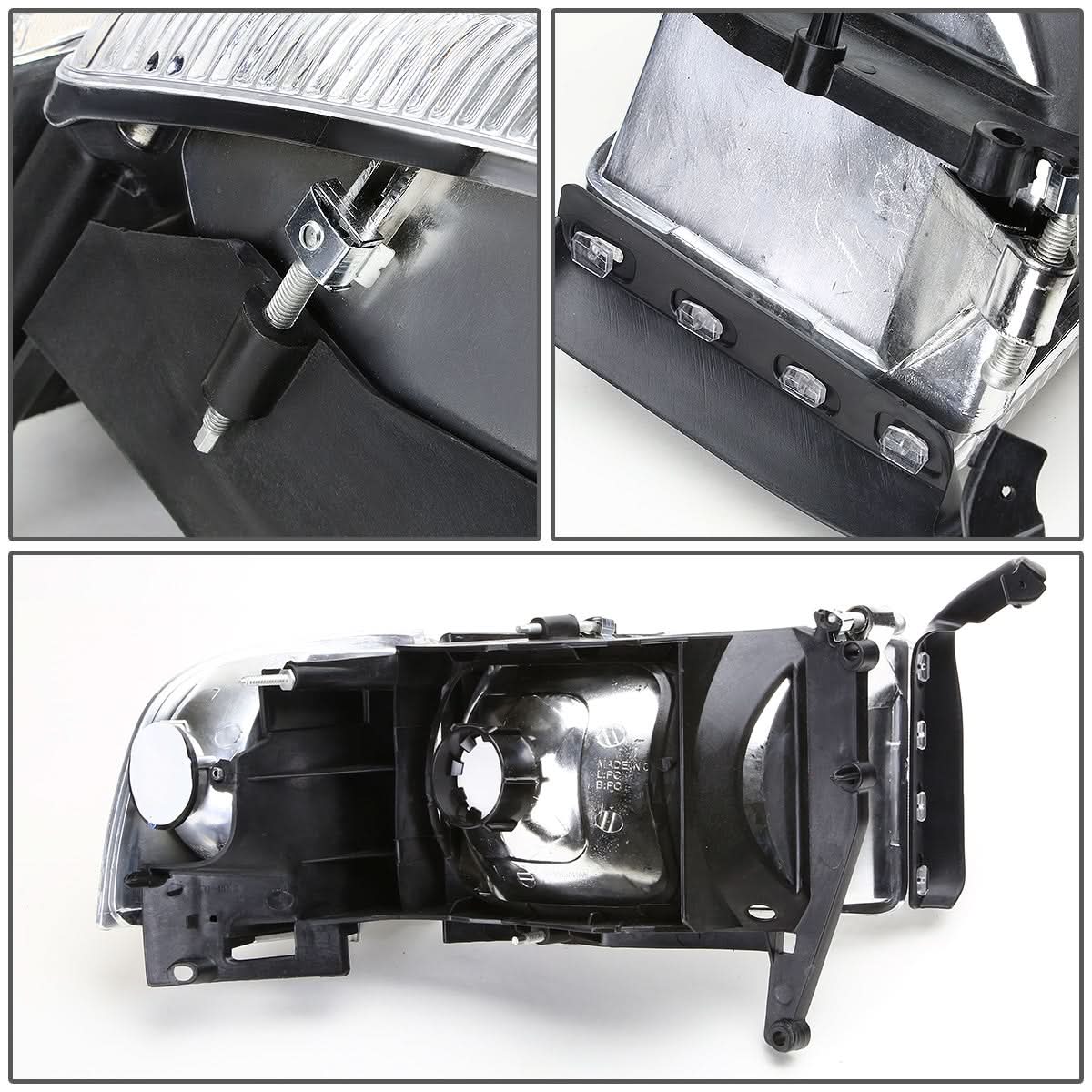94-02 Dodge Ram OEM Style Right Headlight - Chrome Housing