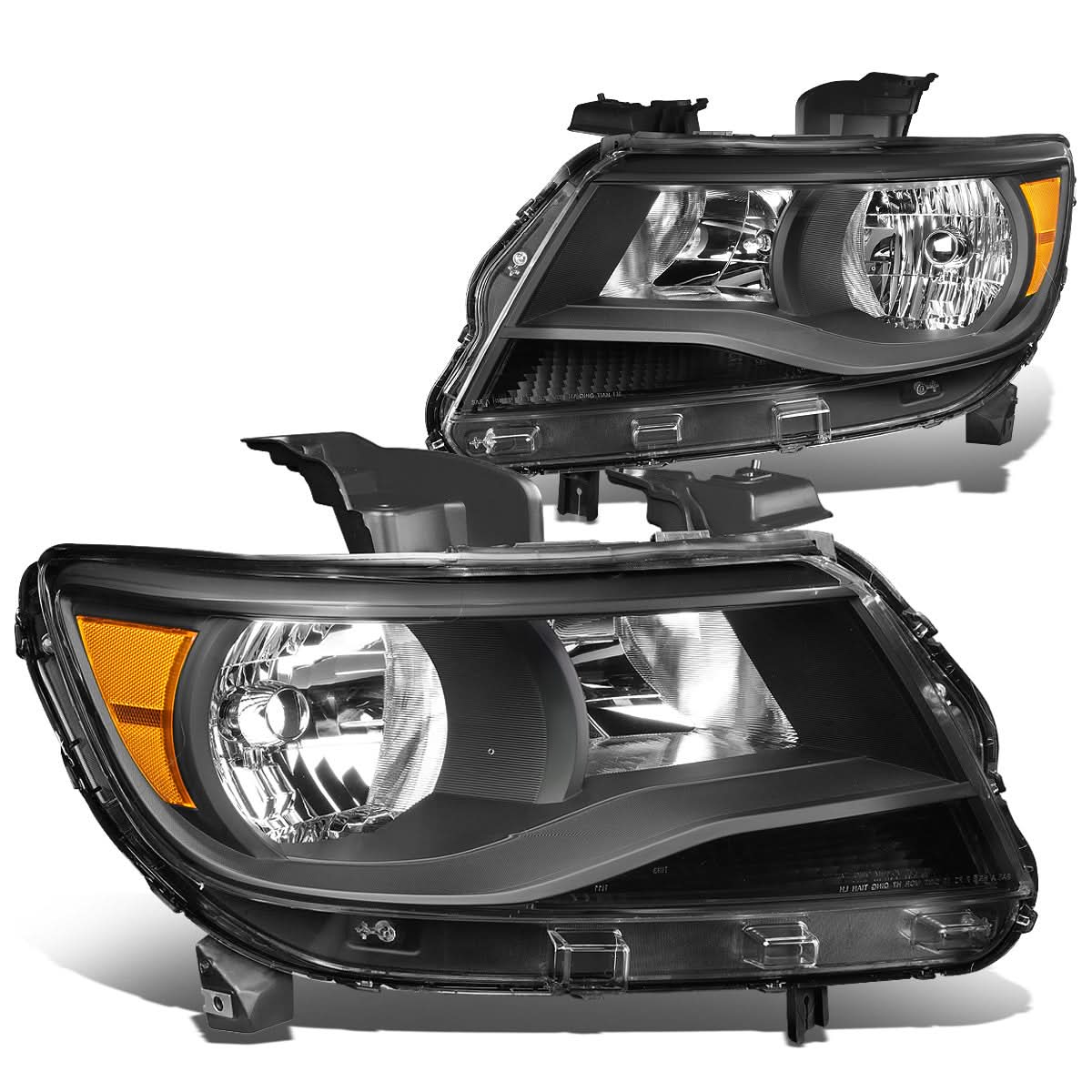 2015-2017 Chevrolet Colorado Black Housing Headlights w/ Amber Corner