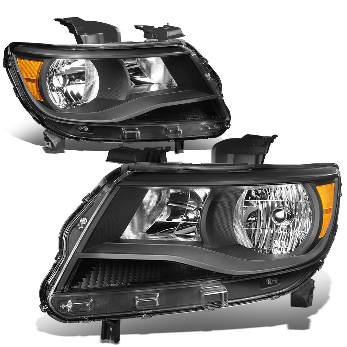 2015-2017 Chevrolet Colorado Black Housing Headlights w/ Amber Corner