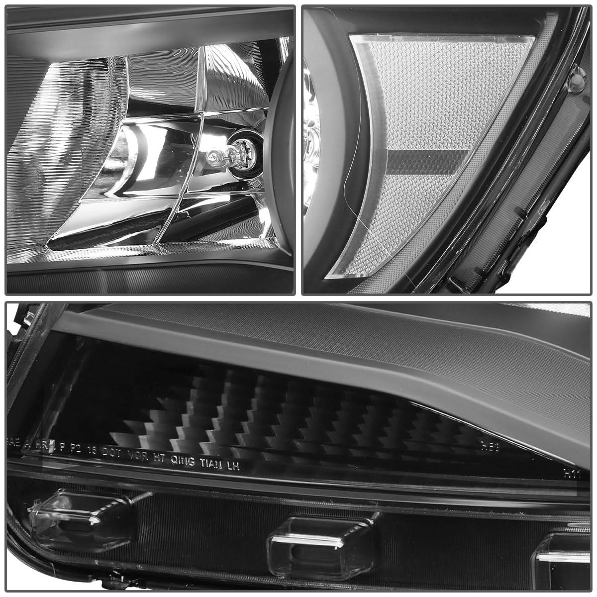 2015-2017 Chevrolet Colorado Black Housing Clear Corner Headlights