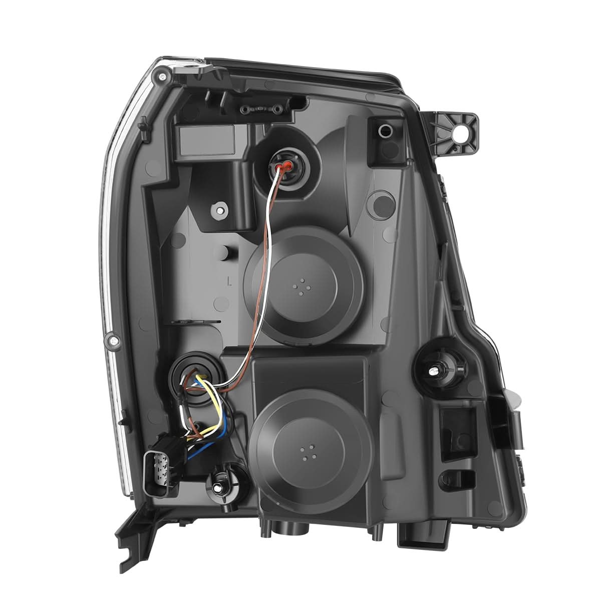 07-14 Cadillac Escalade Black Housing Clear Corner Headlights